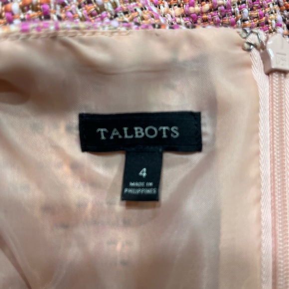 Talbots Multicolor pink Tweed Fabric 2 piece suit - Picture 9 of 9